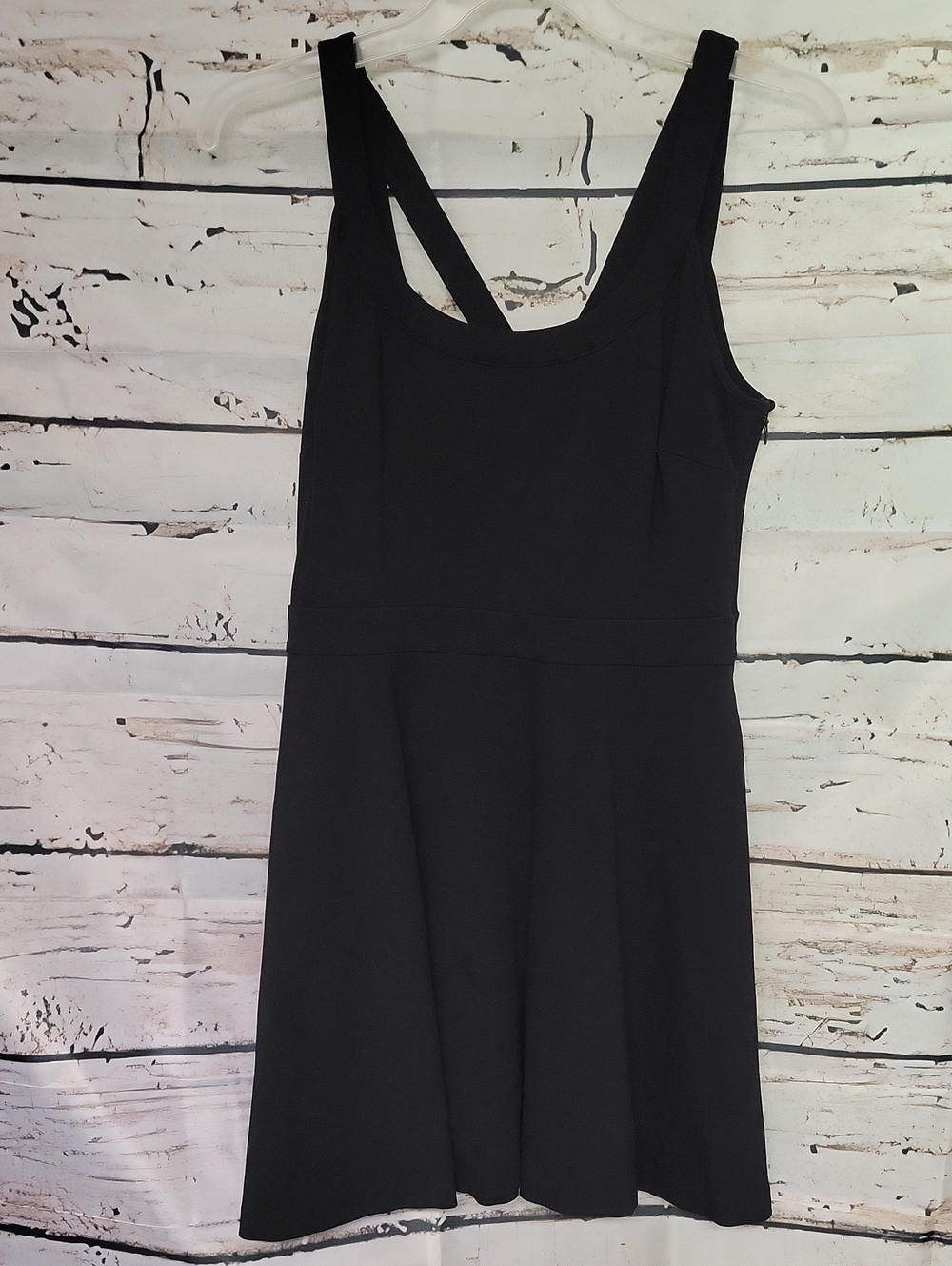 Banana Republic Little Black Dress Size 8 Fit & Flare Stretch Knit with pockets